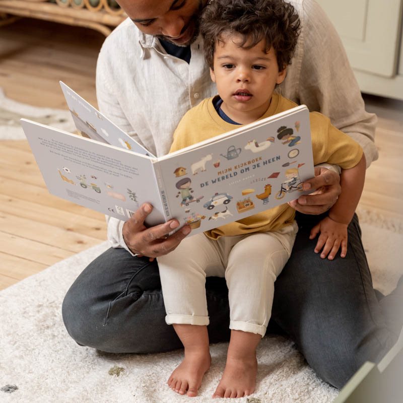 Kinderbuch Mein Bilderbuch, die Welt um dich herum  - NL