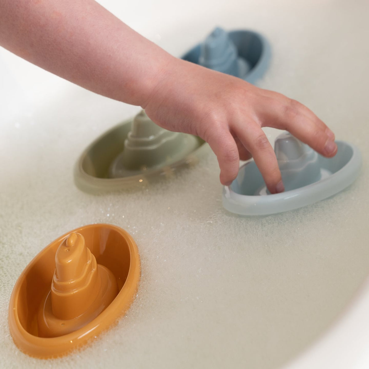 Stackable Bath Boats Blue 