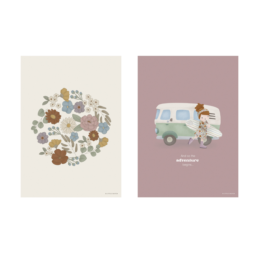 Poster Vintage Little Flowers - A3