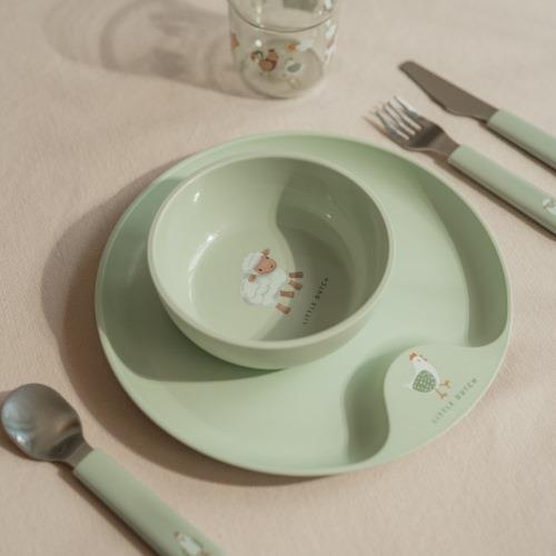 Set children's tableware - Green - Little Farm 