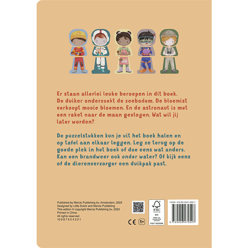 Kinderbuch: Mein Puzzlebuch - Berufe - NL