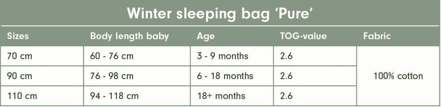 Sleeping bag Winter 70 cm Pure Pink Blush