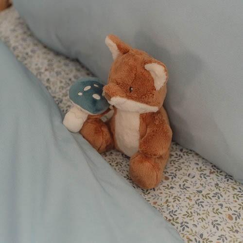 Drap-housse 1 personne - Bleu - Forest Friends - Forest Adventure
