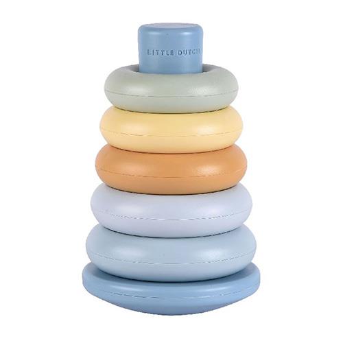 Stacking rings Blue plastic 