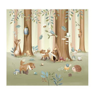 Photo wallpaper - Multicolored - Forest Friends 