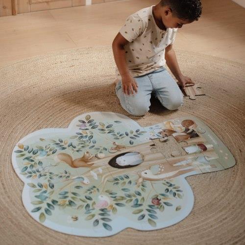 Floor puzzle - Blue - Forest Friends 