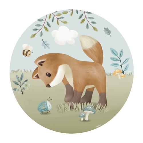 Wallpaper circle - Multicolored - Forest Friends 