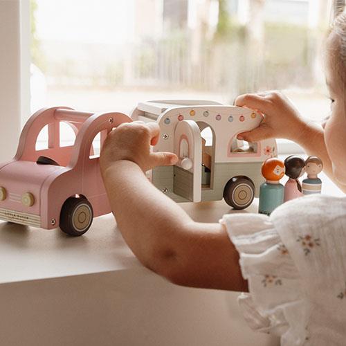 Toy car with caravan - Multicolored - Essentials 