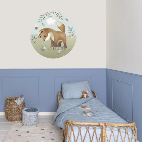 Wallpaper circle - Multicolored - Forest Friends 