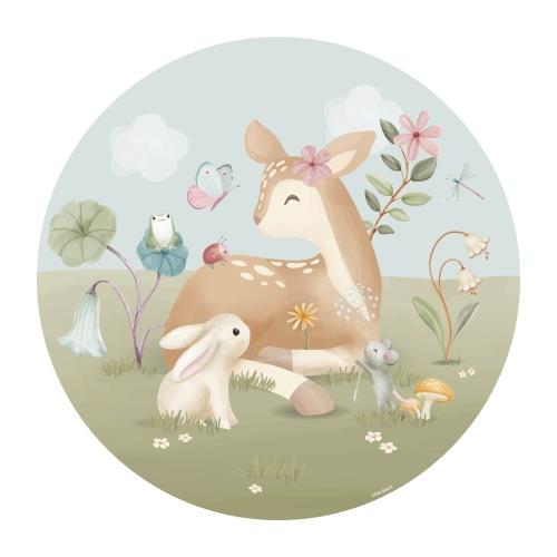 Wallpaper circle - Multicolored - Fairy Garden 