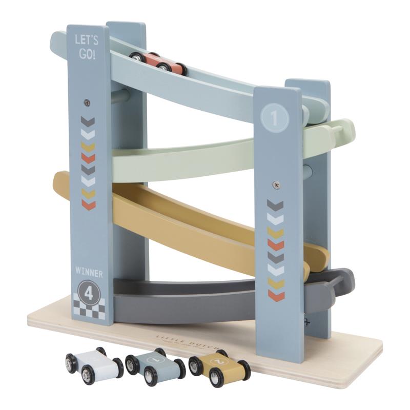 Houten autobaan - Blauw - Essentials