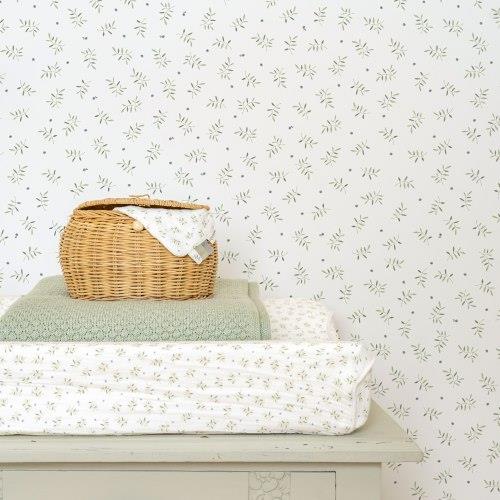 Non-woven wallpaper - Multicolored - Essentials - Blueberry Leaves 