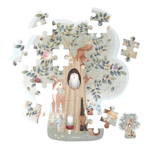 Floor puzzle - Blue - Forest Friends 
