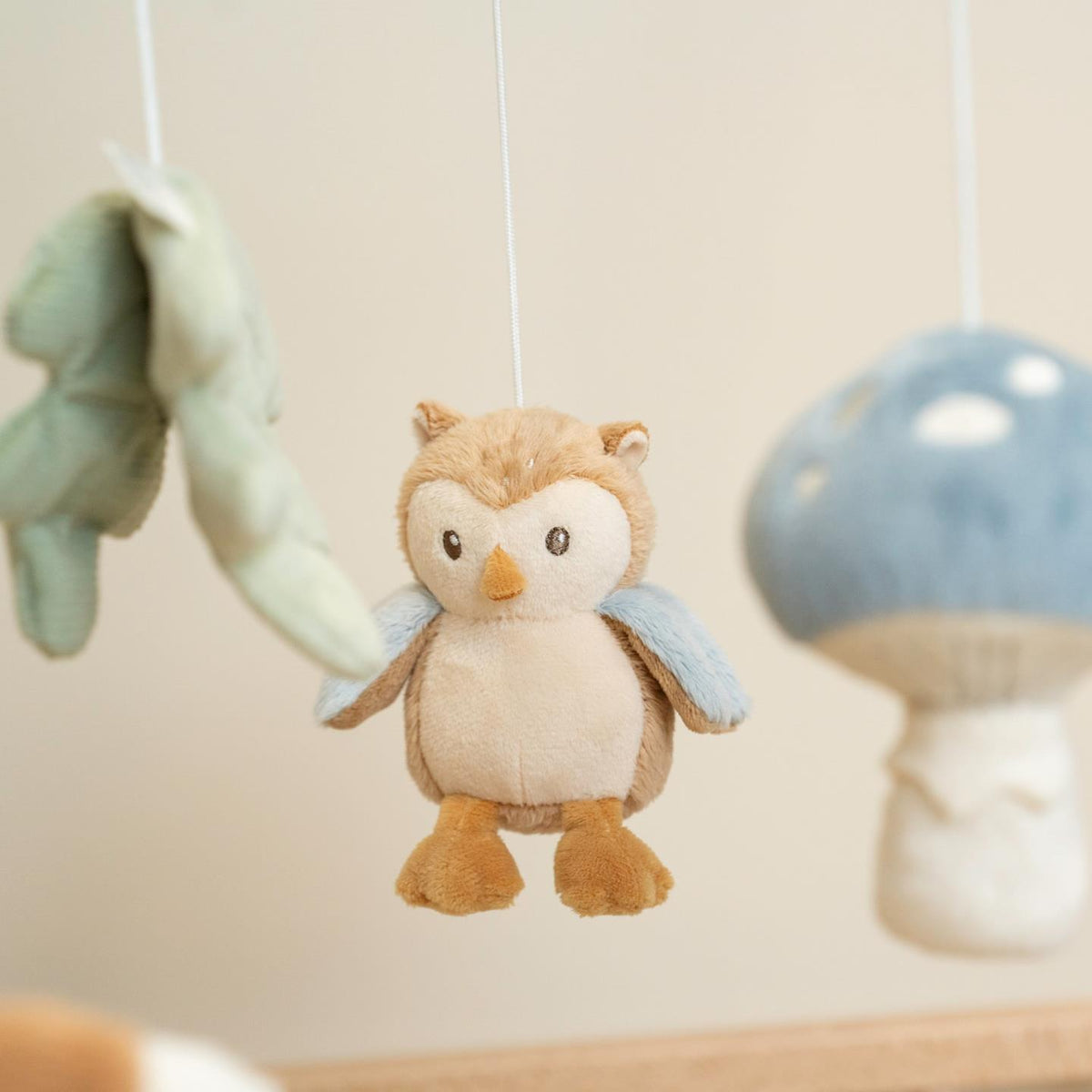Holz Musikmobile - Blau - Forest Friends 