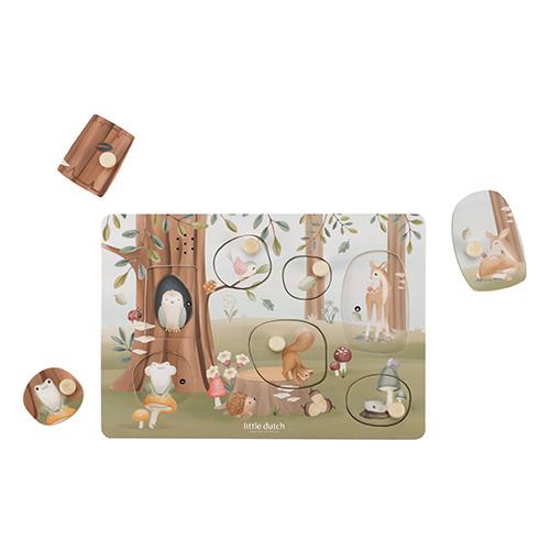 Geräuschpuzzle - Blau - Forest Friends 