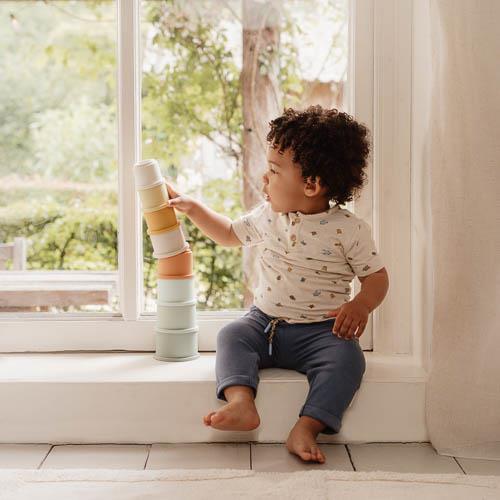 Stacking cups - Multicolored - Essentials 