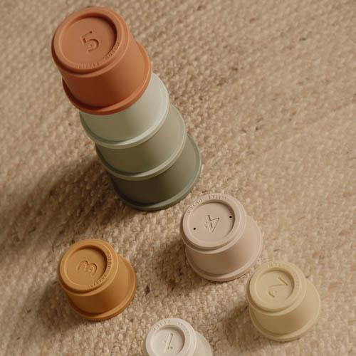 Stacking cups - Multicolored - Essentials 