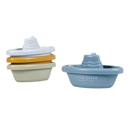 Stackable Bath Boats Blue 