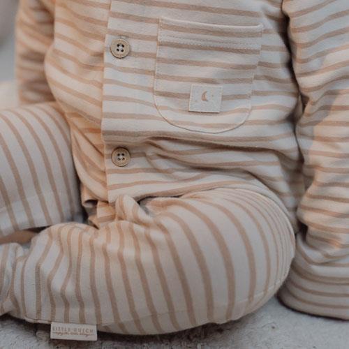 Pyjama une pièce - Sable - Rayé