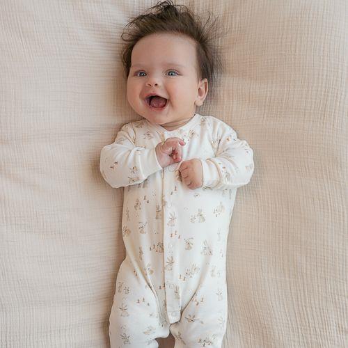 Strampler - Weiß - Newborn Naturals - Baby Bunny 