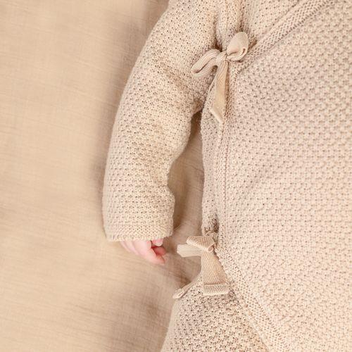 Grenouillère bébé - Sable - Newborn Naturals