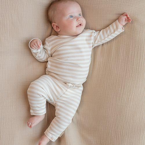 Pantalon - Sable - Newborn Naturals - Rayé
