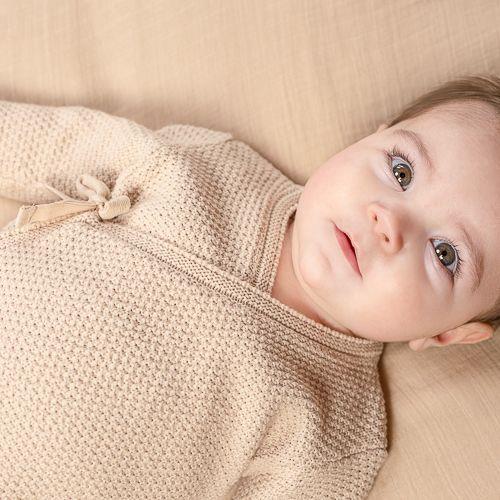 Grenouillère bébé - Sable - Newborn Naturals