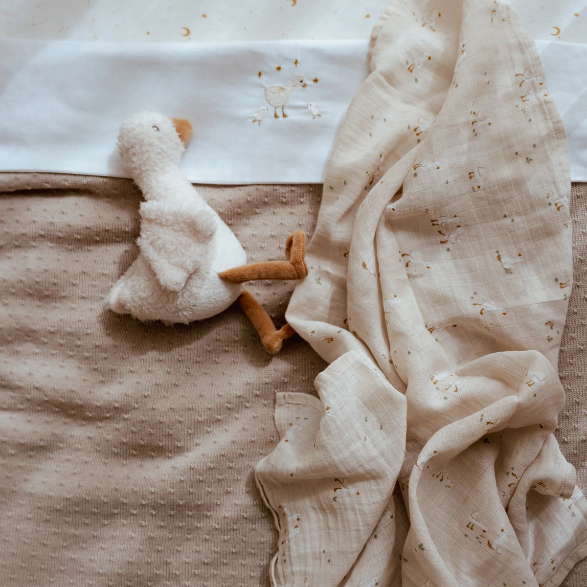 Babybettdecke - Beige - Essentials 