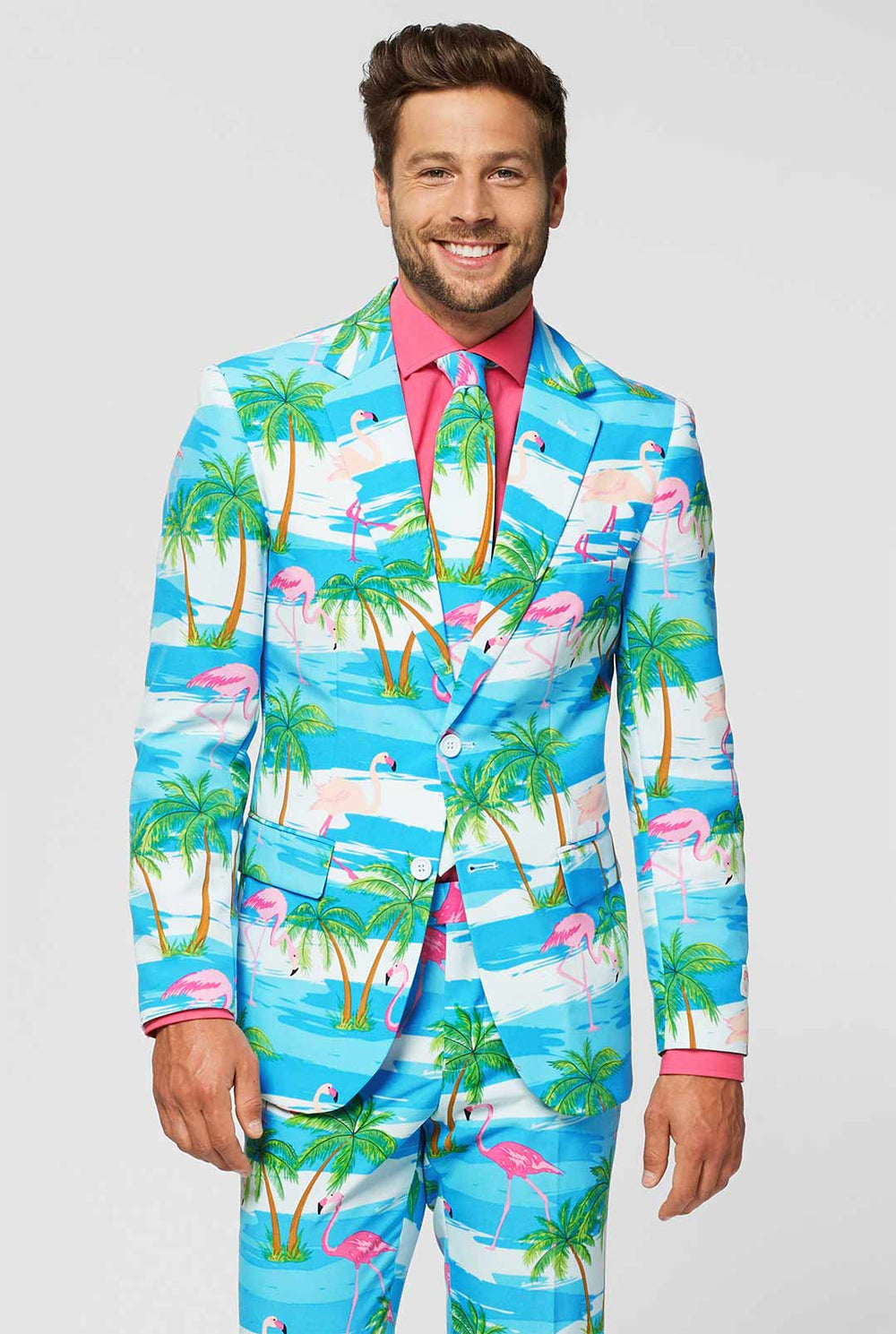 Men's reflective perfective suit from OppoSuits featuring eye-catching reflective fabric and modern cut for standout style