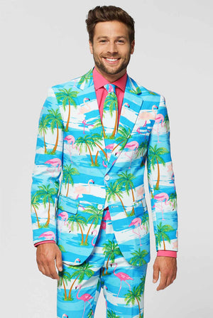 Men's reflective perfective suit from OppoSuits featuring eye-catching reflective fabric and modern cut for standout style