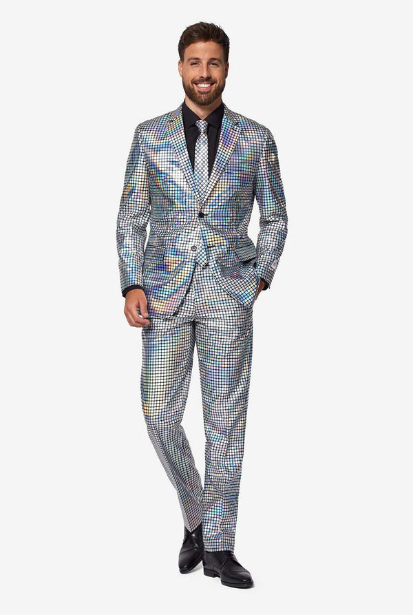 Man wearing Disco suit 