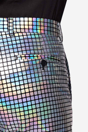 Man wearing Disco suit 
