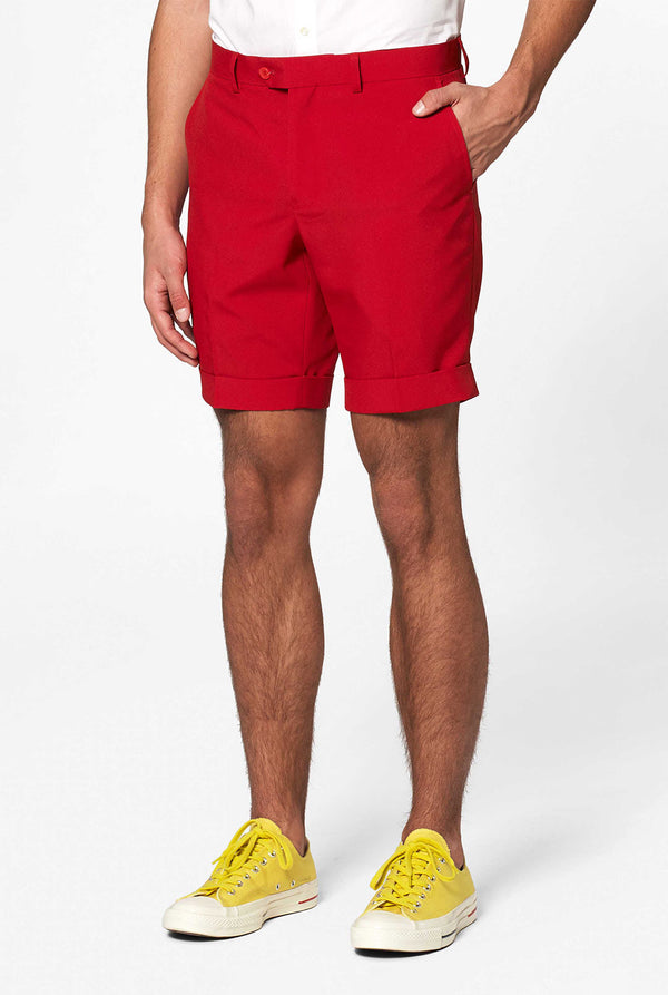 Man wearing USA themed summer suit